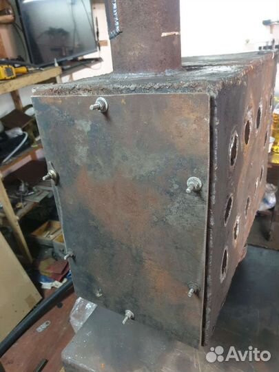 Печка гаражная с теплообменником