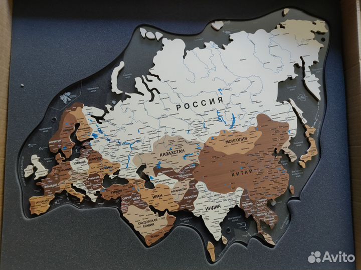 Новая карта мира Ga-den одноуровневая