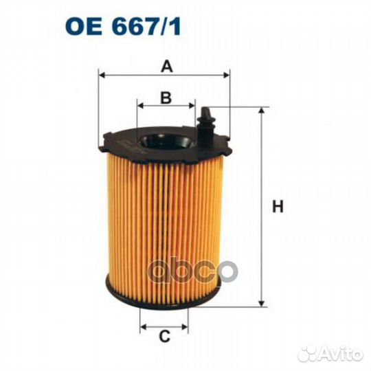 Фильтр масляный Filtron OE6671 Filtron