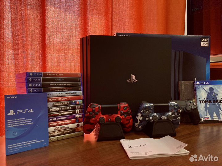 Sony PS4 PRO 1tb / гарантия / игры