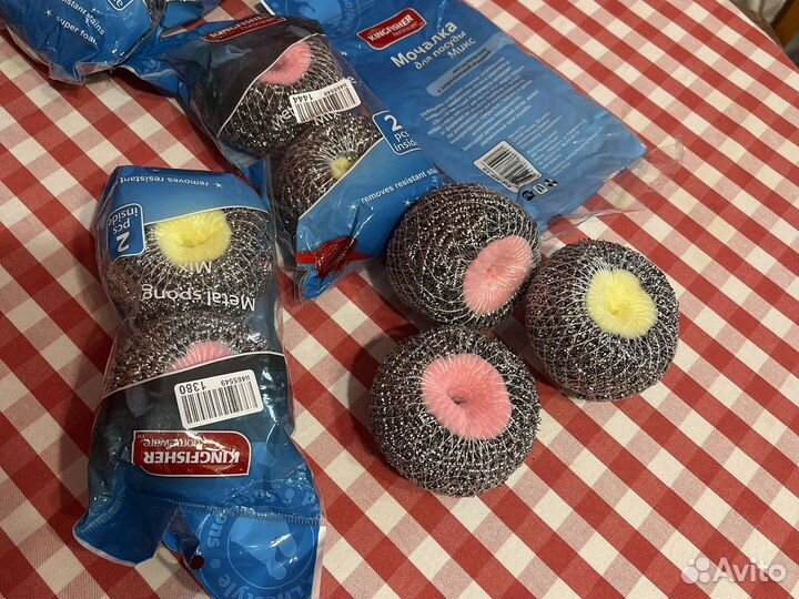 Мочалка для посуды металлическая