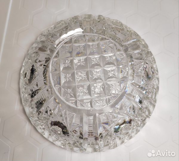 Ваза для фруктов, конфетница хрусталь СССР