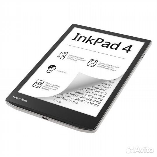 Электронная книга pocketbook ink pad 4 pb743g-u-ww s