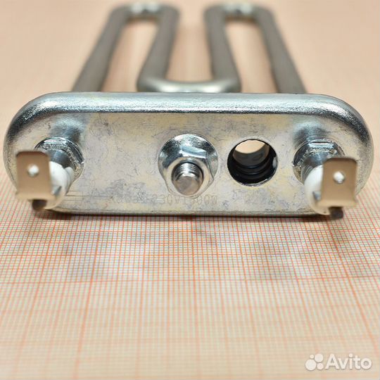 Тэн 1600W, прямой, 175 мм, с отверстием под датчик