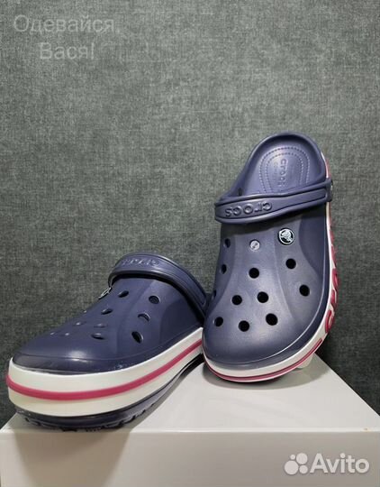 Crocs сабо синие