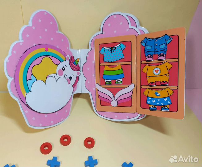 Детская книжка домик для куклы вырезалка