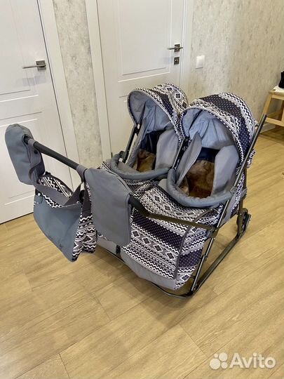 Санки коляска для двойни Близняшки