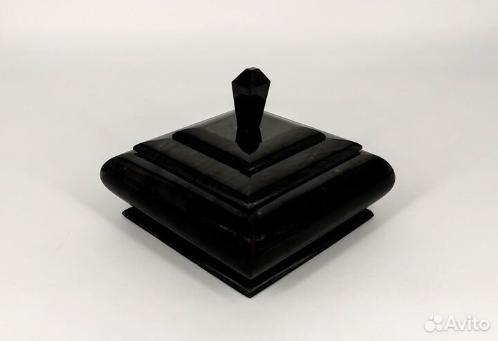 Шкатулка из натурального камня Обсидиан