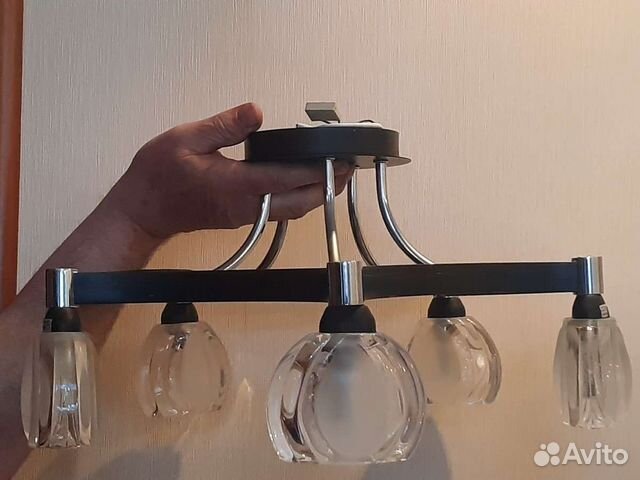 Люстра потолочная италия бу