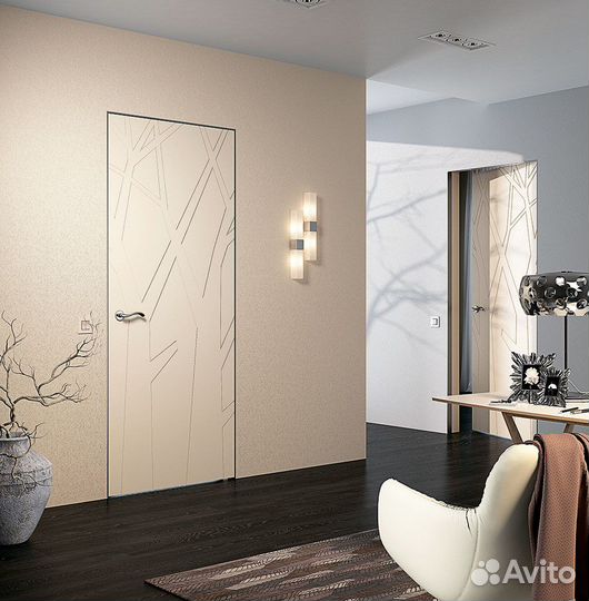 Скрытые двери / Двери под покраску / invisible