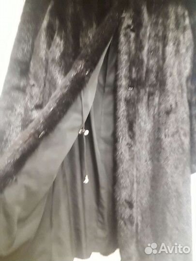 Шуба норковая с капюшоном 44-46