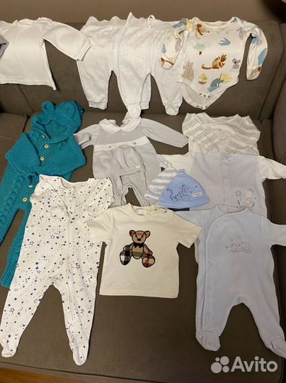 Вещи пакетом на мальчика от 0 до 6 месяцев