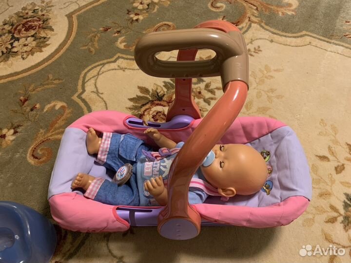 Кукла-мальчик Baby born+ переноска. Zapf Creation