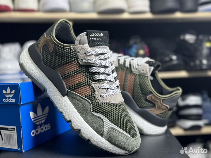 Кроссовки Adidas nite jogger хаки 41-45