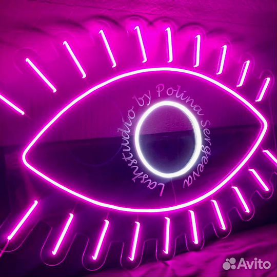 Светодиодная неоновая вывеска