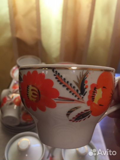 Чайные фарфоровые сервизы СССР