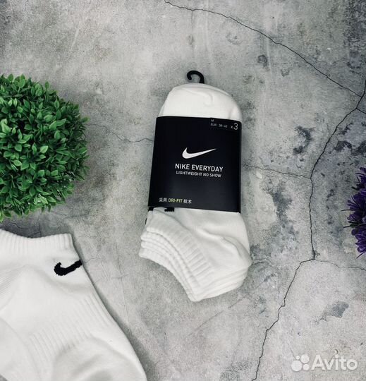 Носки NIke No Show белые оригинал