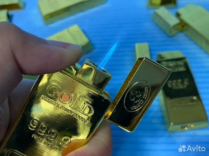 Зажигалка газовая Слитки Золота Gold 999 пробы