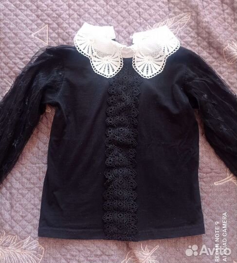 Блузка для девочки школьная 116 122