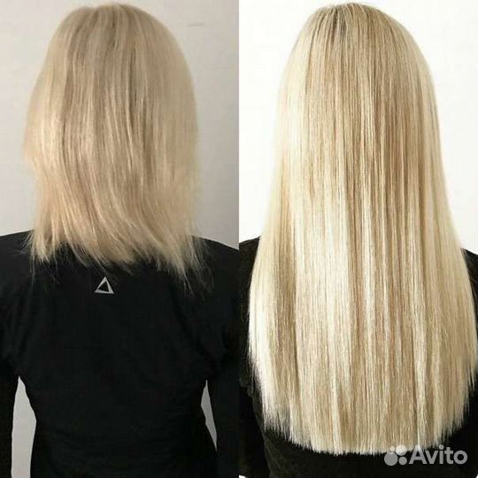 Наращивание волос. Кератиновое выпрямление. Ботокс