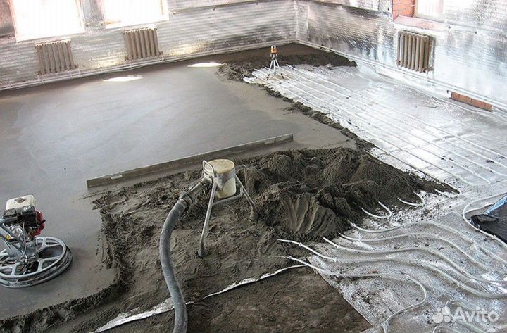 Полусухая стяжка пола