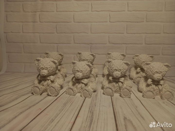 Гипсовый мишка 