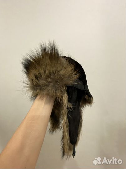 Шапка ушанка норковая женская
