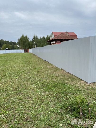 Заборы из профнастила / заборы / забор сетка 3D