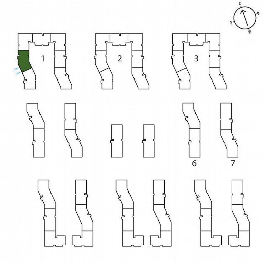 2-к. квартира, 62,2 м², 1/3 эт.