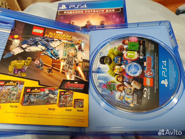 Диск на ps4 lego Мстители marvel