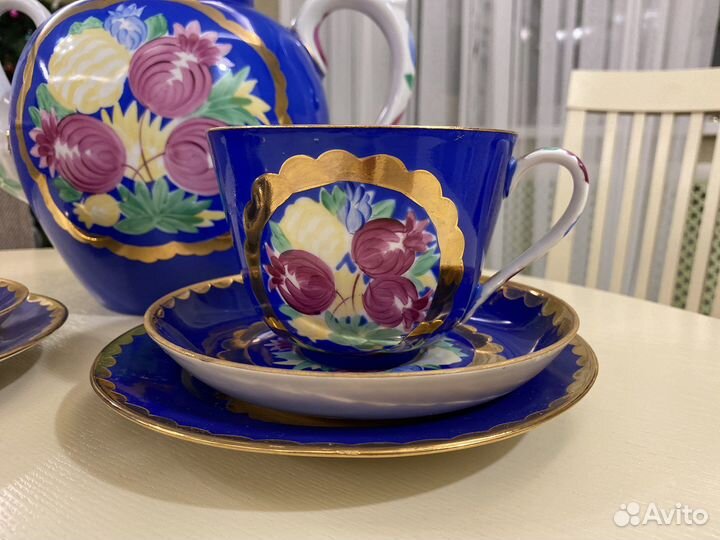 Сервиз чайный Русская красавица Дулево СССР гигант