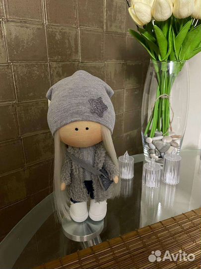 Интерьерная текстильная кукла