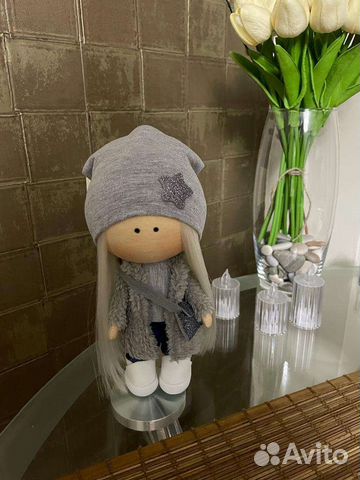 Интерьерная текстильная кукла