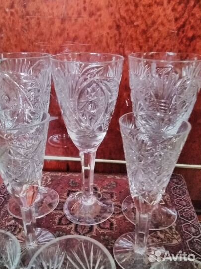Хрустальные фужеры СССР