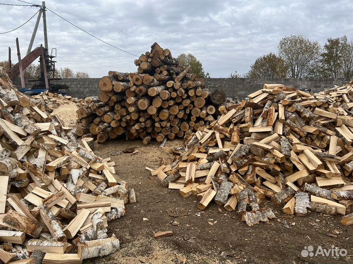 Дрова колотые береза