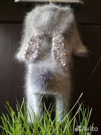 Вязаный комбинезон для собаки