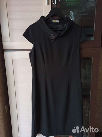 Платье 48 размер черное