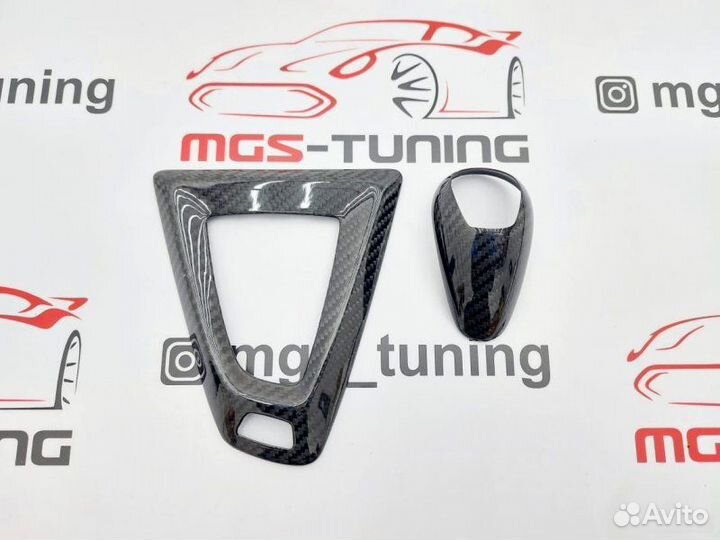 Накладки на консоль и селектор АКПП на BMW M3 F80