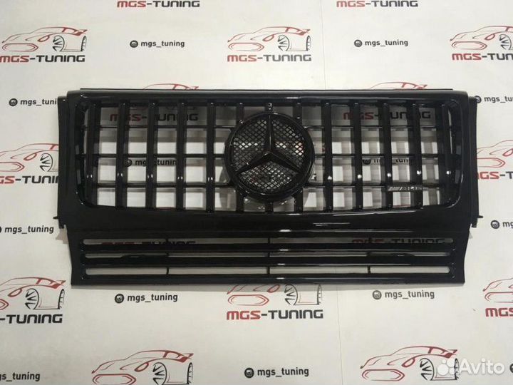 Решетка Мерседес G-Class GT Черная + AMG