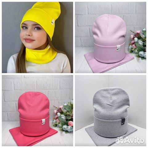 Комплект шапка и снуд