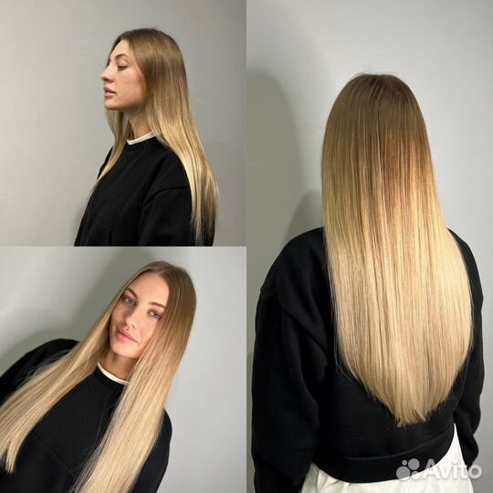 Наращивание волос микрокапсульное премиум