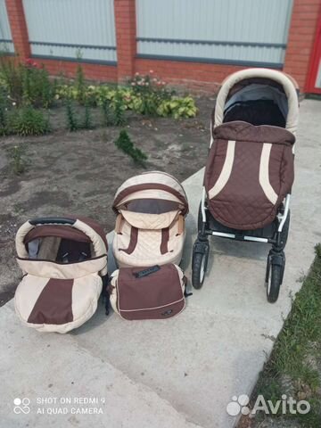 Коляска 3 в 1 Gusio Carrera