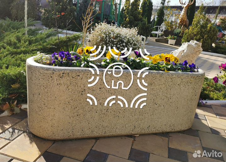 Горшок бетонный сицилия напрямую с цеха