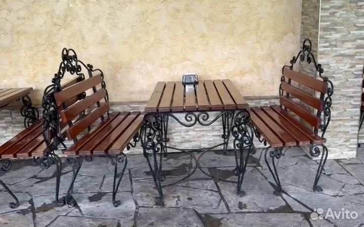 Скамейка кованая бу