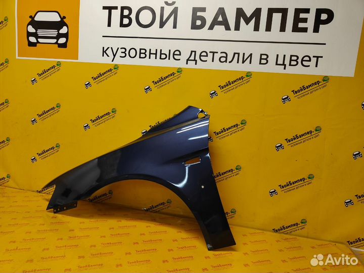 Крыло левое Mitsubishi Lancer 10 Темно-синий T65