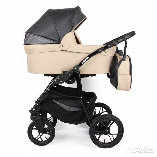Коляска 2в1 Alis orion бежевый-серый