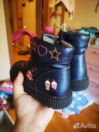 Ботинки демисезонные для девочки 30 размер