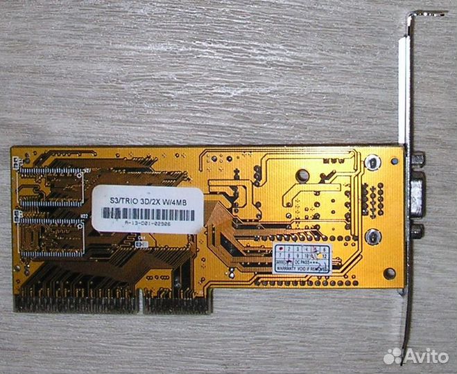Видеокарта S3 Trio3D/2X, интерфейс AGP 2x