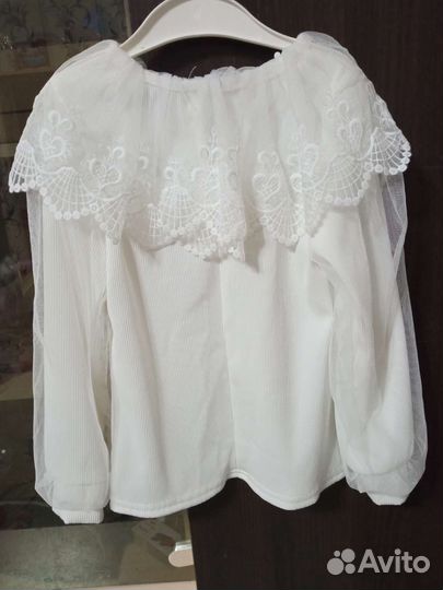 Школьная блузка 134 размер