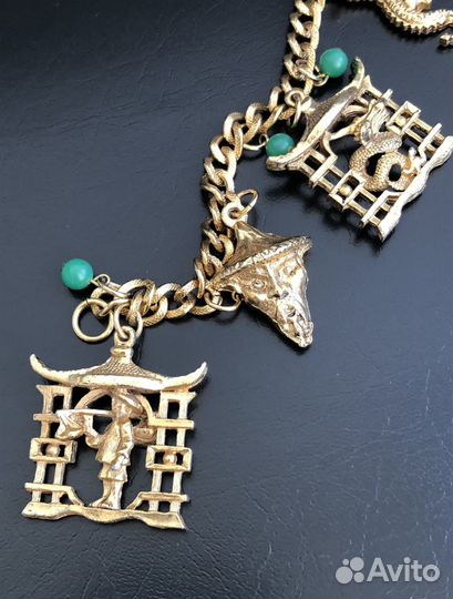 Браслет с чармами Винтаж